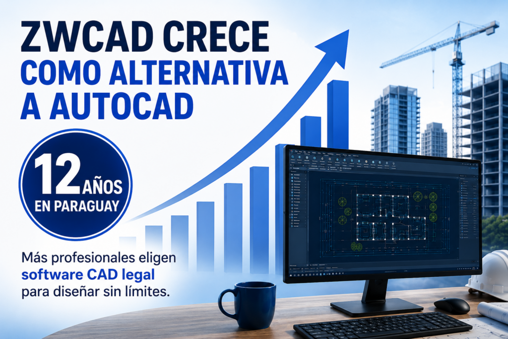 ZWCAD celebra 12 años en Paraguay como alternativa a AutoCAD