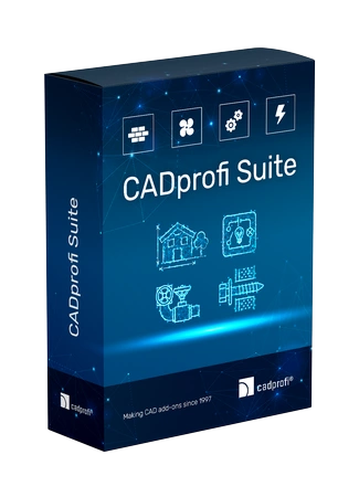 Caja de CADprofi Suite, el complemento de instalaciones para ZWCAD Professional